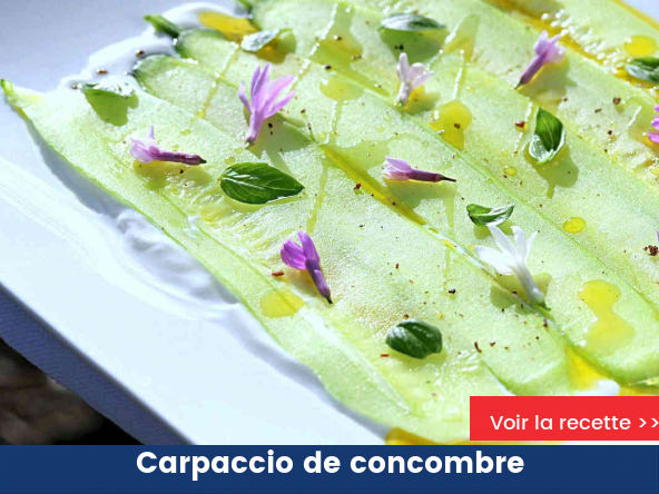 Carpaccio de concombre